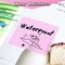 Transparent Sticky Notes 12 Pack, Frosted Glitter Colored 3x3 Inch, High Transparency Glass-Like Adhesive Clear Seee Through Sticky Notes for Women Office School Supplies 600 Sheets